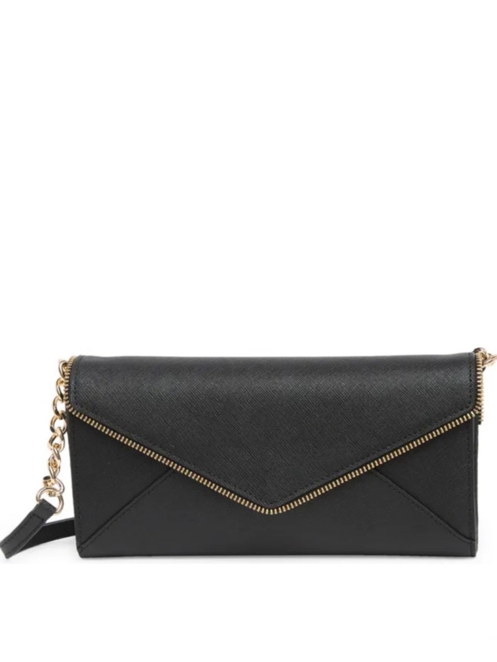 Rebecca Minkoff Black Leather CLEO Crossbody Wallet on Chain Bag Like New🌟